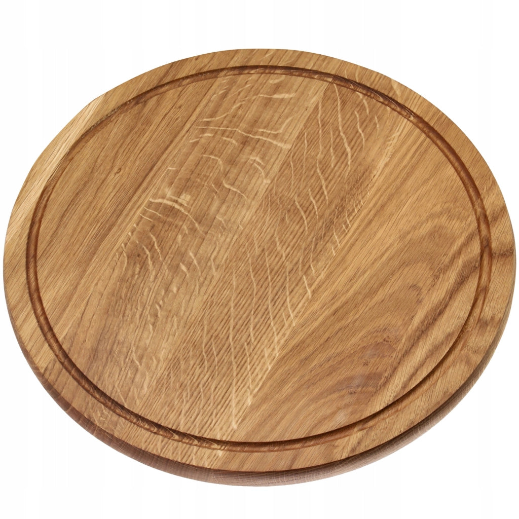 Tagliere in legno di quercia KADAX 35 cm per formaggi, ideale per la cucina.