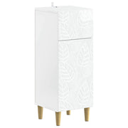 Mobiletto da Bagno DELFT Bianco Lucido 30 x 31 x 80 cm 897049
