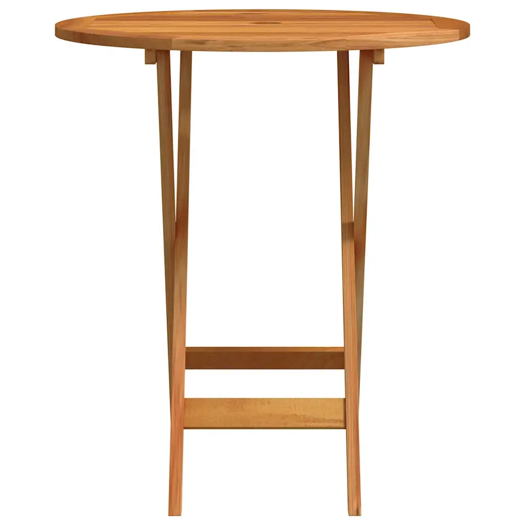 Tavolo da Giardino Pieghevole Ø60x75cm Massello di Eucalipto 312455