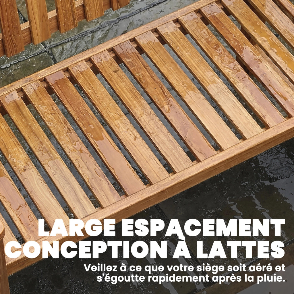 Panchina da Giardino 2 Posti ¨C zephmum ¨C Legno di Acacia 112x64x92 cm