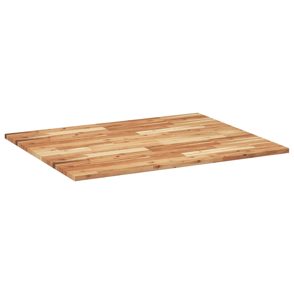 Piano Scrivania a Olio 100x80x2 cm Legno Massello Acacia