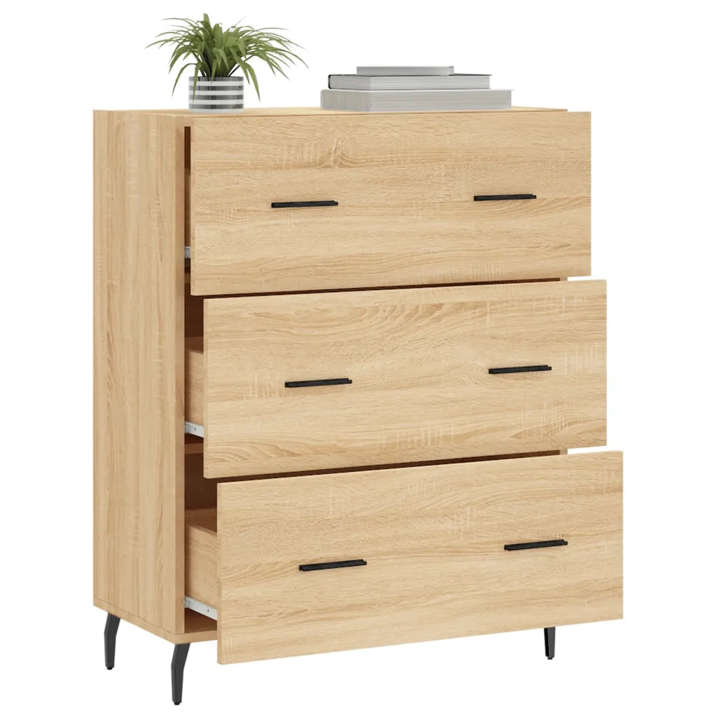 Credenza Rovere Sonoma 69,5x34x90 cm in Legno Multistrato 827871