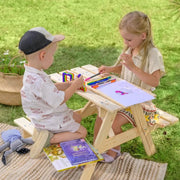 Tavolo da picnic per bambini in legno L81xL60xA50 cm - Timbela M012-1