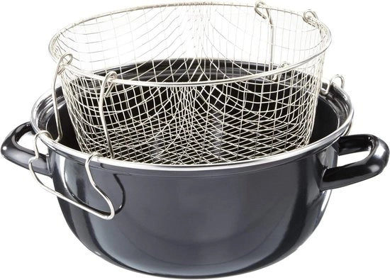Piatto per frittura in acciaio inox 24 cm - Frittura in ghisa per uso medico