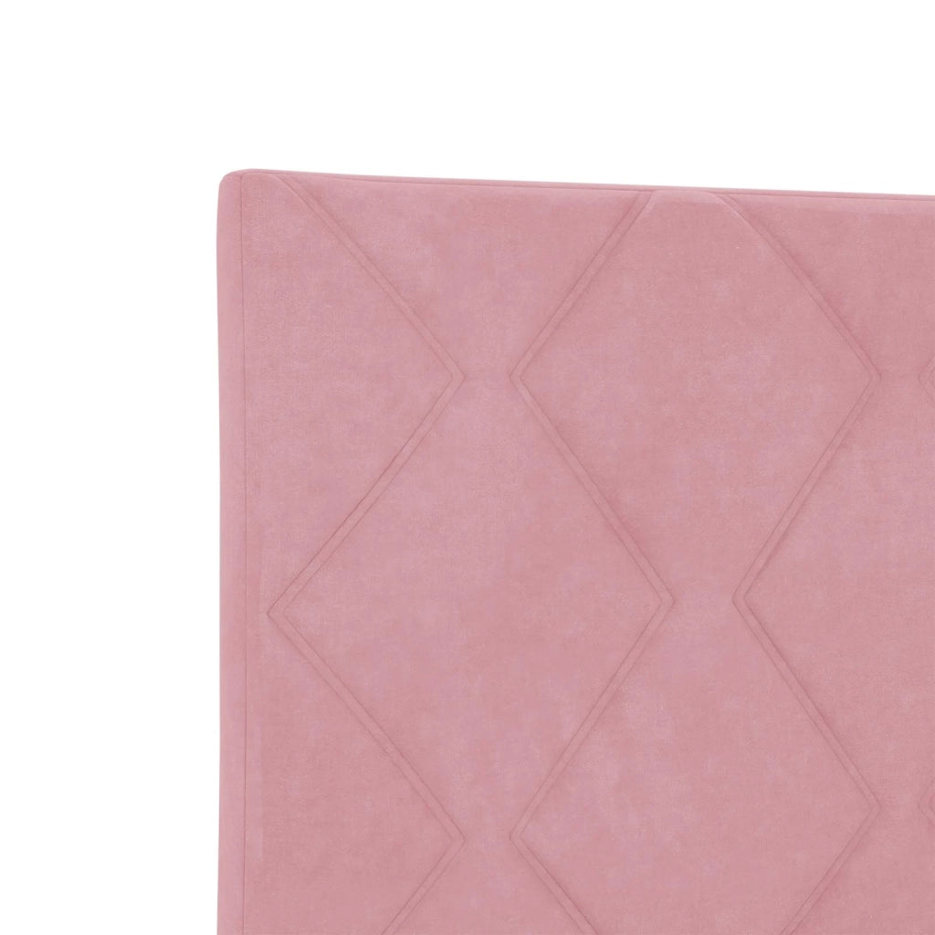 Letto Ottomano con Materasso e LED Rosa 180 x 200 cm Velluto 3458519