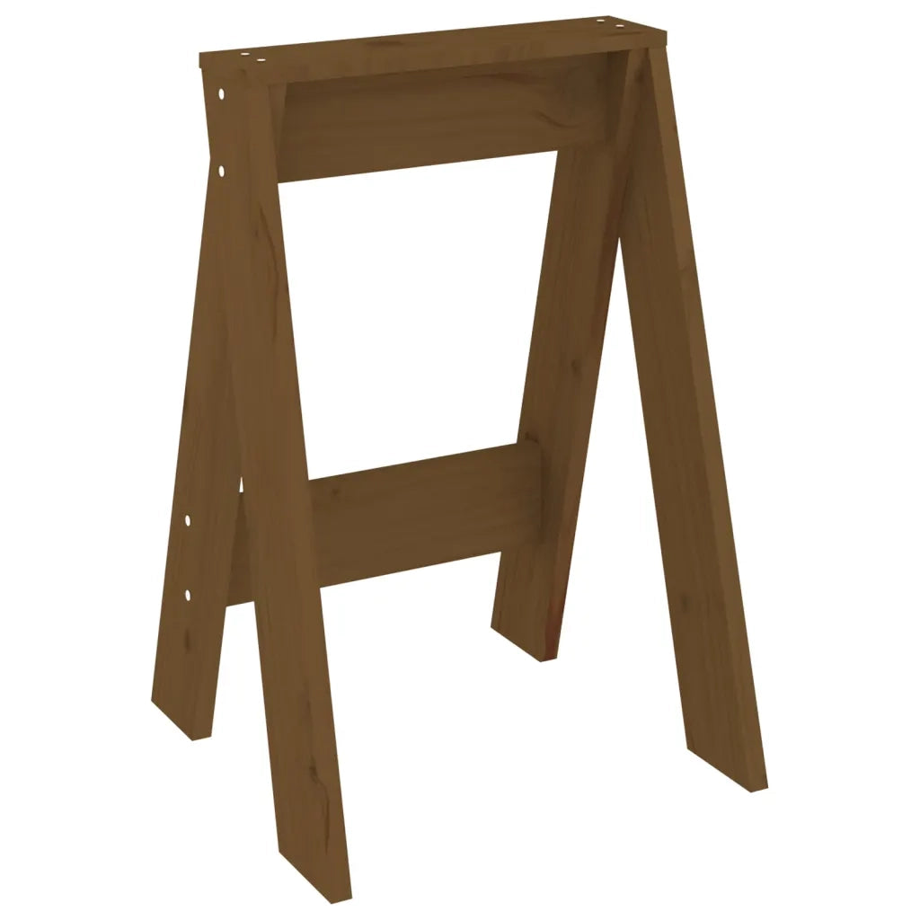 Sgabelli 2 pz Miele 40x40x60 cm in Legno Massello di Pino cod mxl 50077