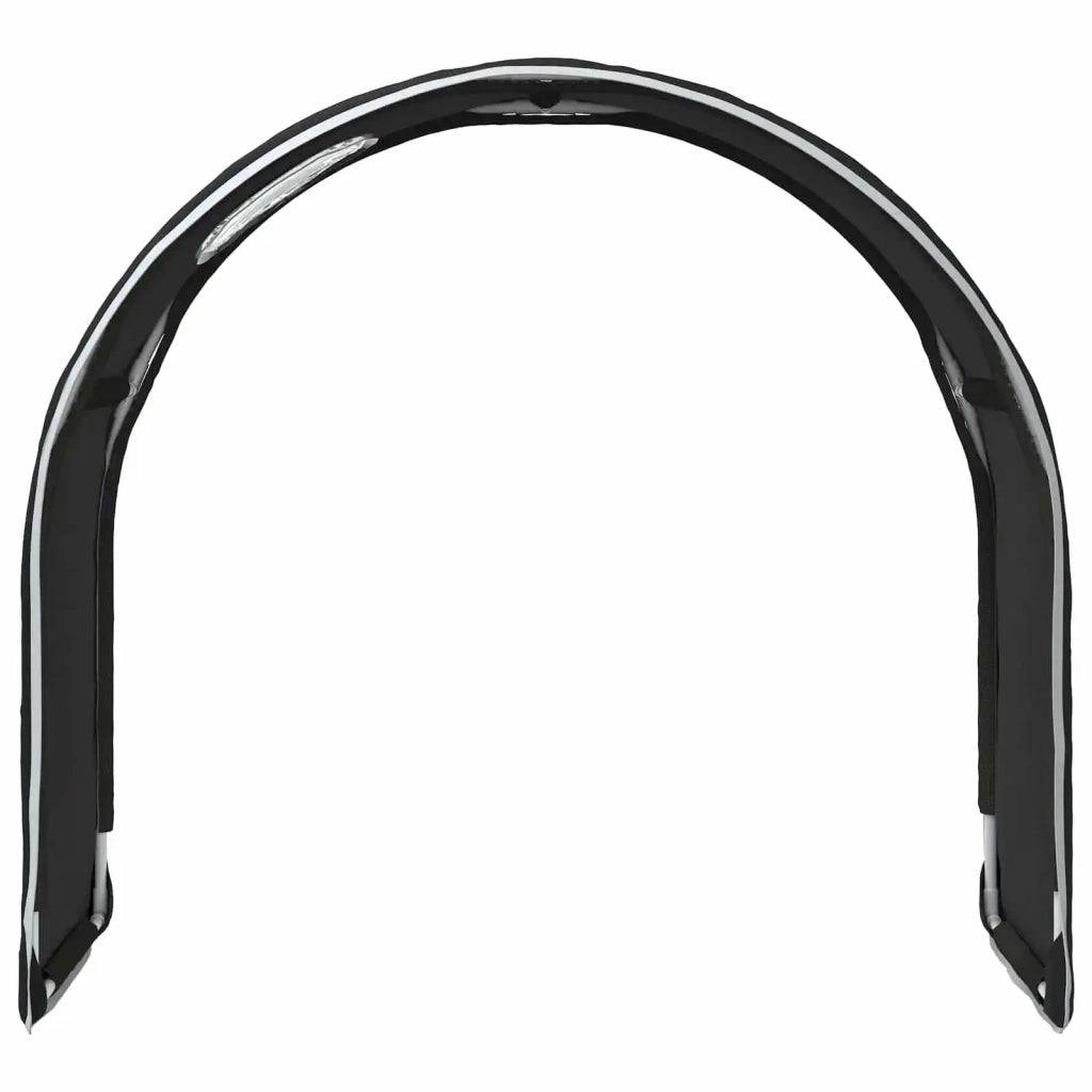 Tunnel per Letto 2 pcs Nero 211 x 52,5 x 2 cm Poliestere 893707