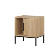 Comodino in legno "Glynn" - 45 x 35 x 50 cm - Marrone