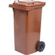 BIDONE IMMONDIZIA GREEN 240 + RUOTE ICS  MARRONE LT 240 CM 72X58 H.CM 106