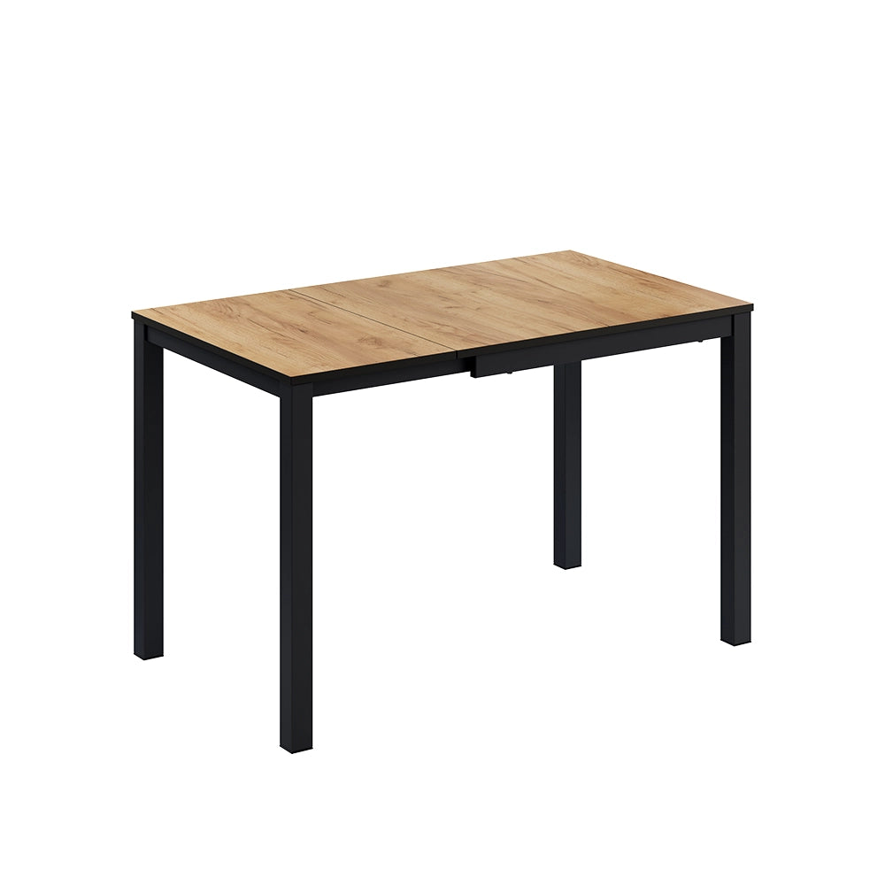 Vicco Tavolo da pranzo Rovere/antracite 120 x 70 cm Estensibile
