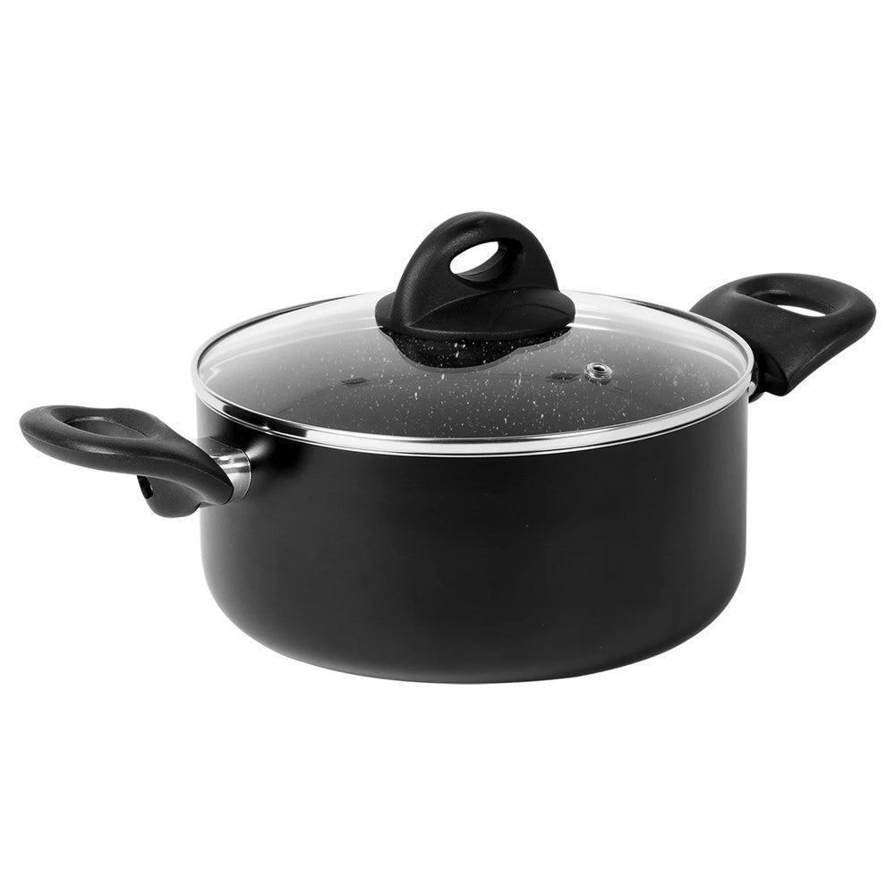 Trade Shop - Batteria Di Pentole Padelle Da 8pz Antiaderenti In Alluminio Manici In Bakelite Induzione -