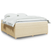 Giroletto a Molle con Materasso Crema 180x200 cm in Tessuto 3285593