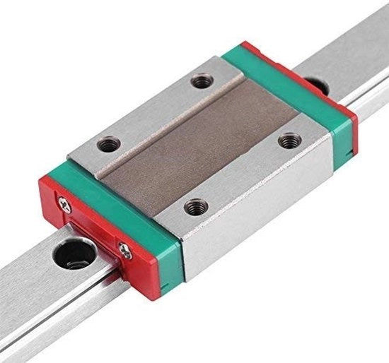 Guida lineare 450 mm - Rail MGN12H - Blocco di acciaio - Blocco di sicurezza - Classe di precisione H - Peso ridotto 348 gram
