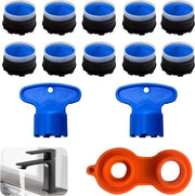 Diffusore per rubinetti da 10 pezzi con 2 accessori di miscelazione e 1 kit di pulizia per rubinetti M18.5 set di allenamento per rubinetti con copertura in plastica per la doccia e il rubinetto della cucina