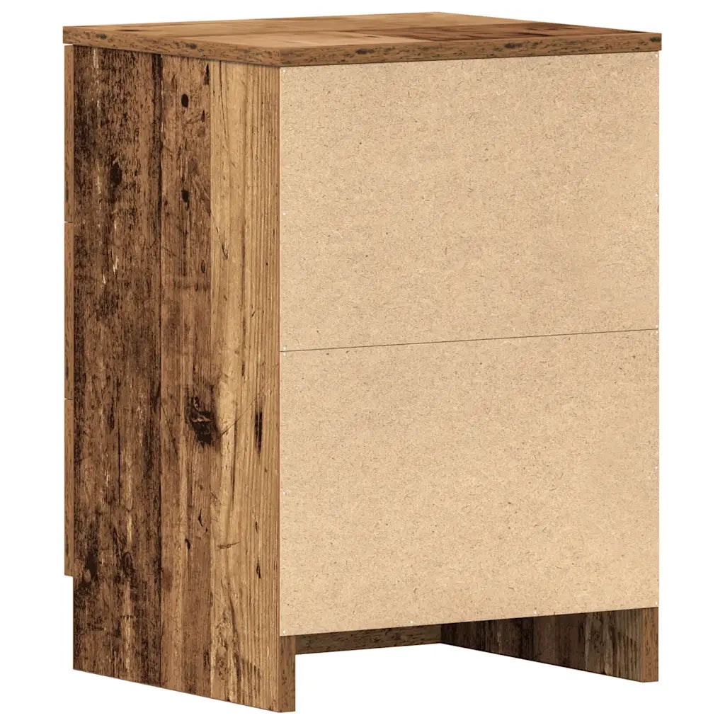 Comodino | Armadio da Notte | Mobiletto da notte Legno Antico 38x35x55 cm in Legno Multistrato