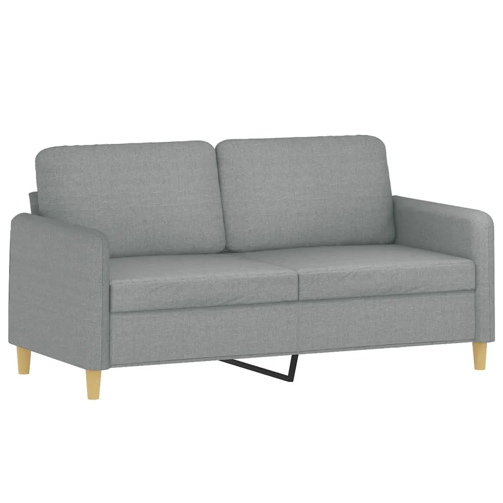 Divano a 2 Posti-Sofa 2 Posti Grigio Chiaro 140 cm in Tessuto 459108