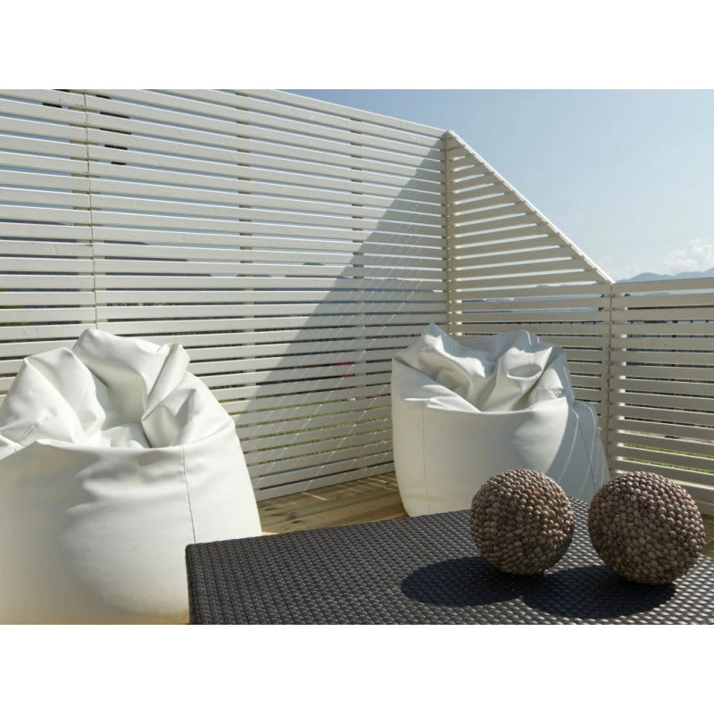 Frangivista in legno bianco 4 pezzi totali, pannelli 180x170 cm per privacy giardino e terrazzo - Esterni da Vivere