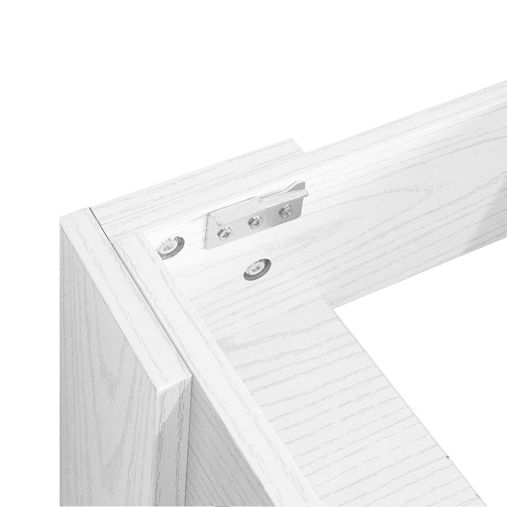 Tavolo Allungabile Cucina Sala Pranzo da 90 a 120cm Bianco Frassinato Estensibile
