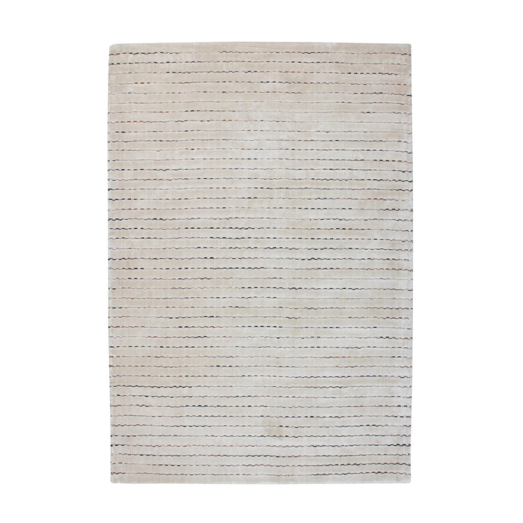 Tappeto Prime 110 Beige e Multicolore in Viscosa e Lana