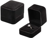 Scatola per Anelli Elegante - 50 x 55 x 45 mm - Ideale per Proposta di Matrimonio - Sostenibile - Confezione
