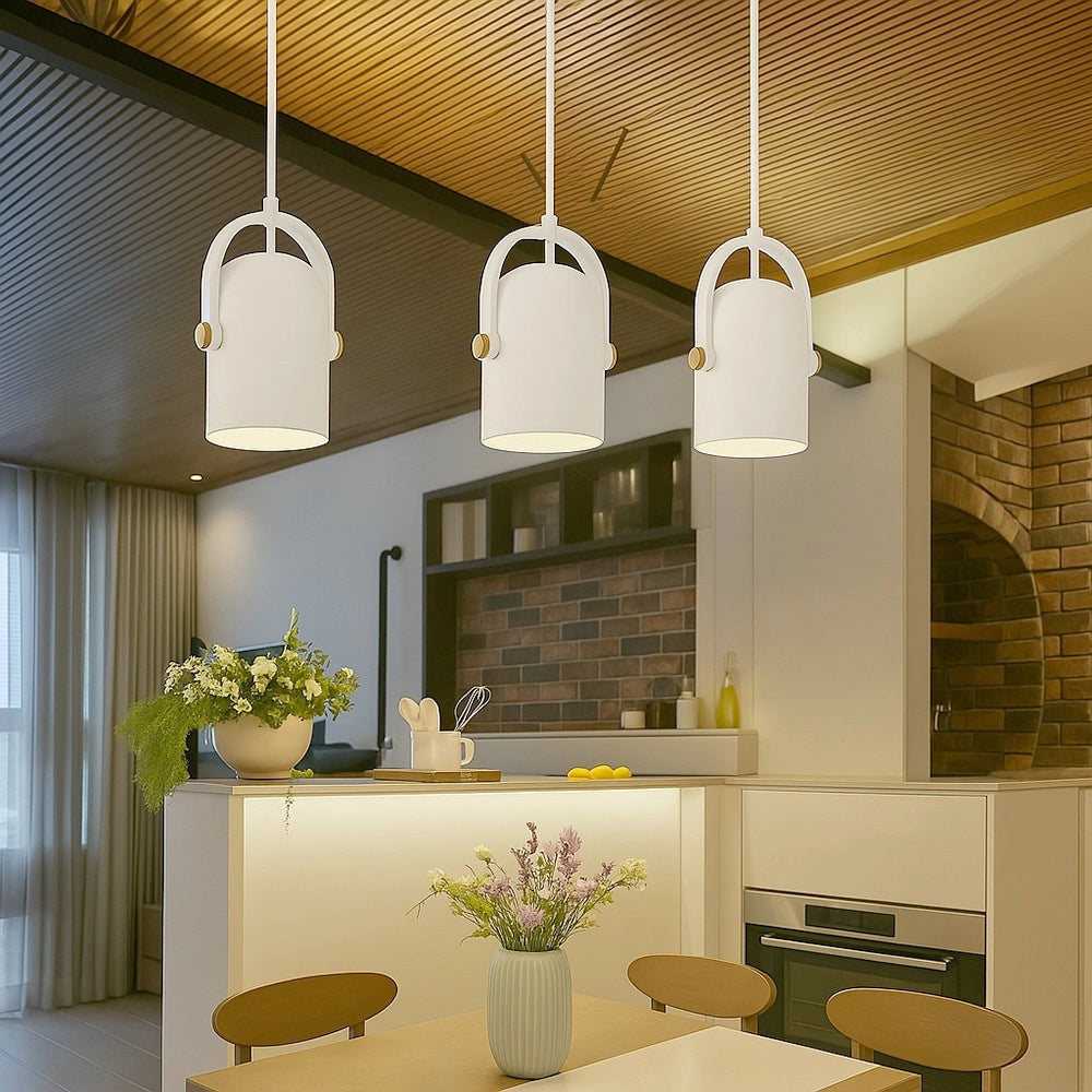 Trade Shop - Lampadario A Sospensione Da Soffitto Design Con Paralume Orientabile Attacco E27 Ip20 A21 -
