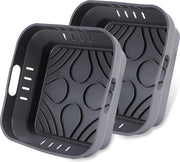 Accessori per forno a aria calda in silicone - 22 cm - 2 pezzi - riutilizzabili - Accessori per forno a aria calda XXL - Capacità 55 l - 6L - Accessori per forno a aria calda EY8018 65 l