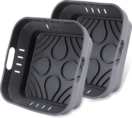 Accessori per forno a aria calda in silicone - 22 cm - 2 pezzi - riutilizzabili - Accessori per forno a aria calda XXL - Capacità 55 l - 6L - Accessori per forno a aria calda EY8018 65 l