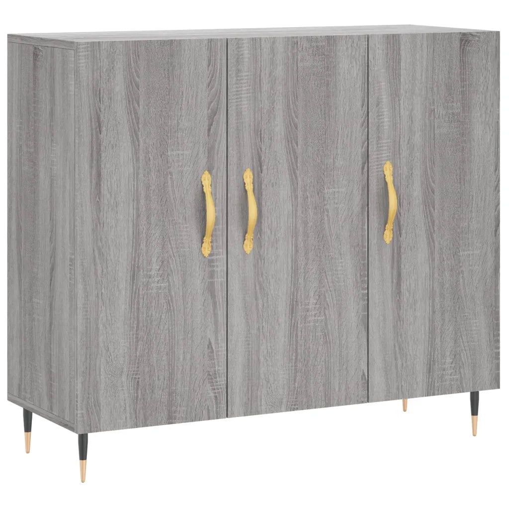 Credenza Grigio Sonoma 90x34x80 cm in Legno Multistratocod mxl 128757