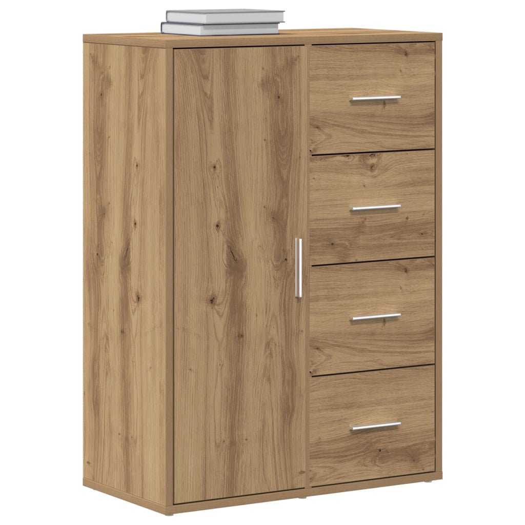 Sideboard in Quercia Artigianale 60x31x84 cm in Legno Ingegnerizzato