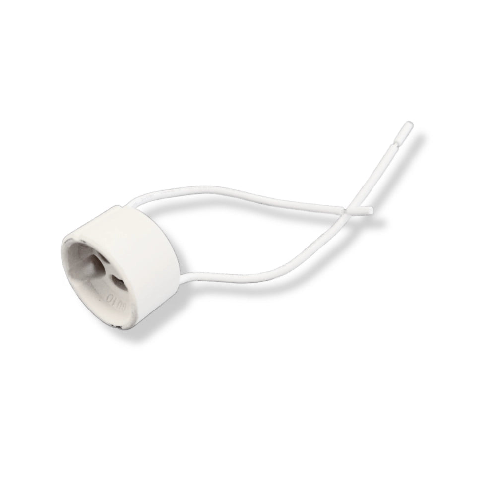 Portafaretto ad incasso rotondo bianco in gesso ø100x30 mm per GU10 e GU5.3 a led