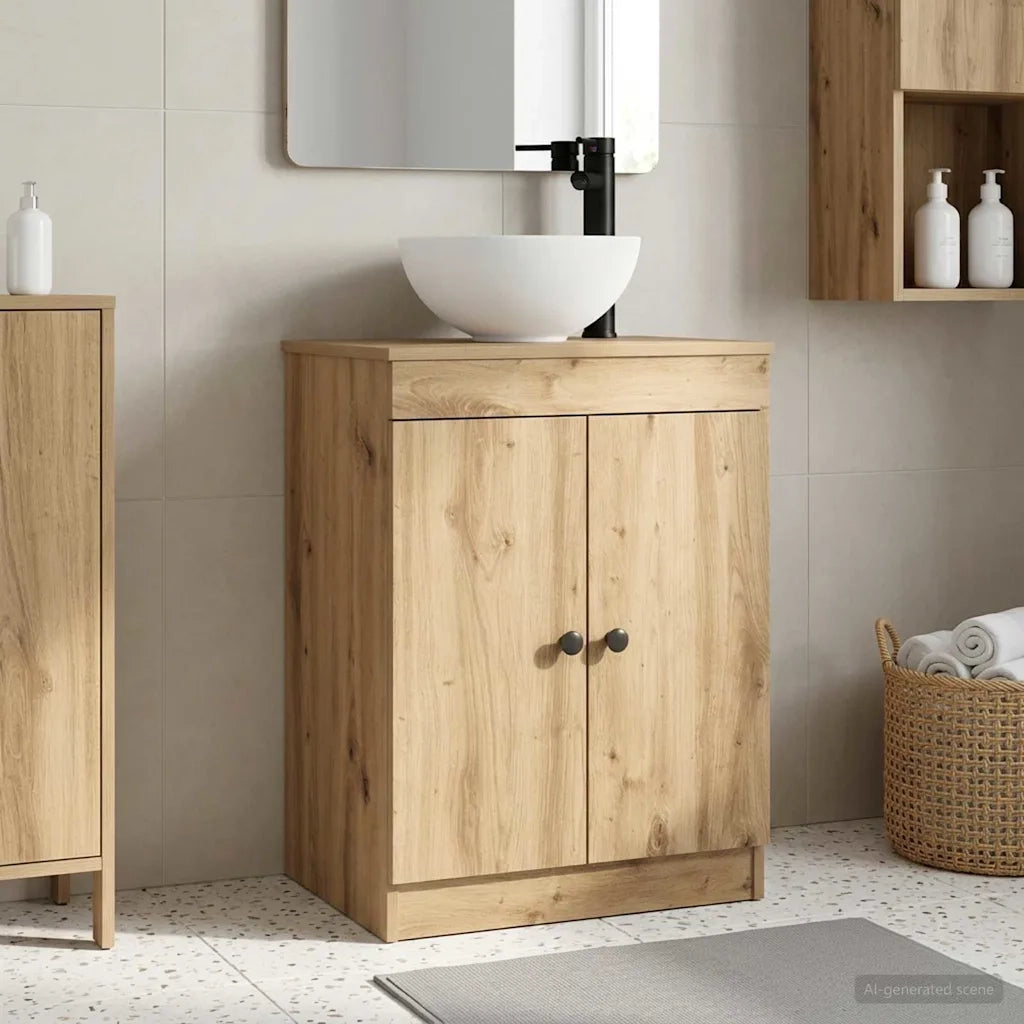 Mobile da bagno con lavabo Rovere Artigianale 54 x 35 x 83 cm