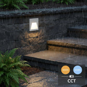 Faretto segnapassi IP65 LED 3W incasso scatola 503 scale giardino viale gradini 230V COLORE BIANCO LUCE LED CCT da 3000K a 6000K