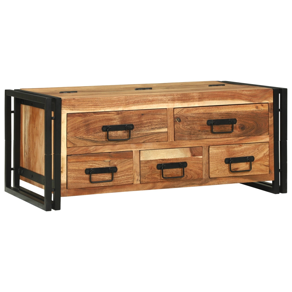 Tavolino da caffÃ¨ 90x50x38 cm in legno di acacia