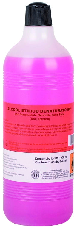 ALCOOL ETILICO DENATURATO 94%  lt. 1 12.00 pz