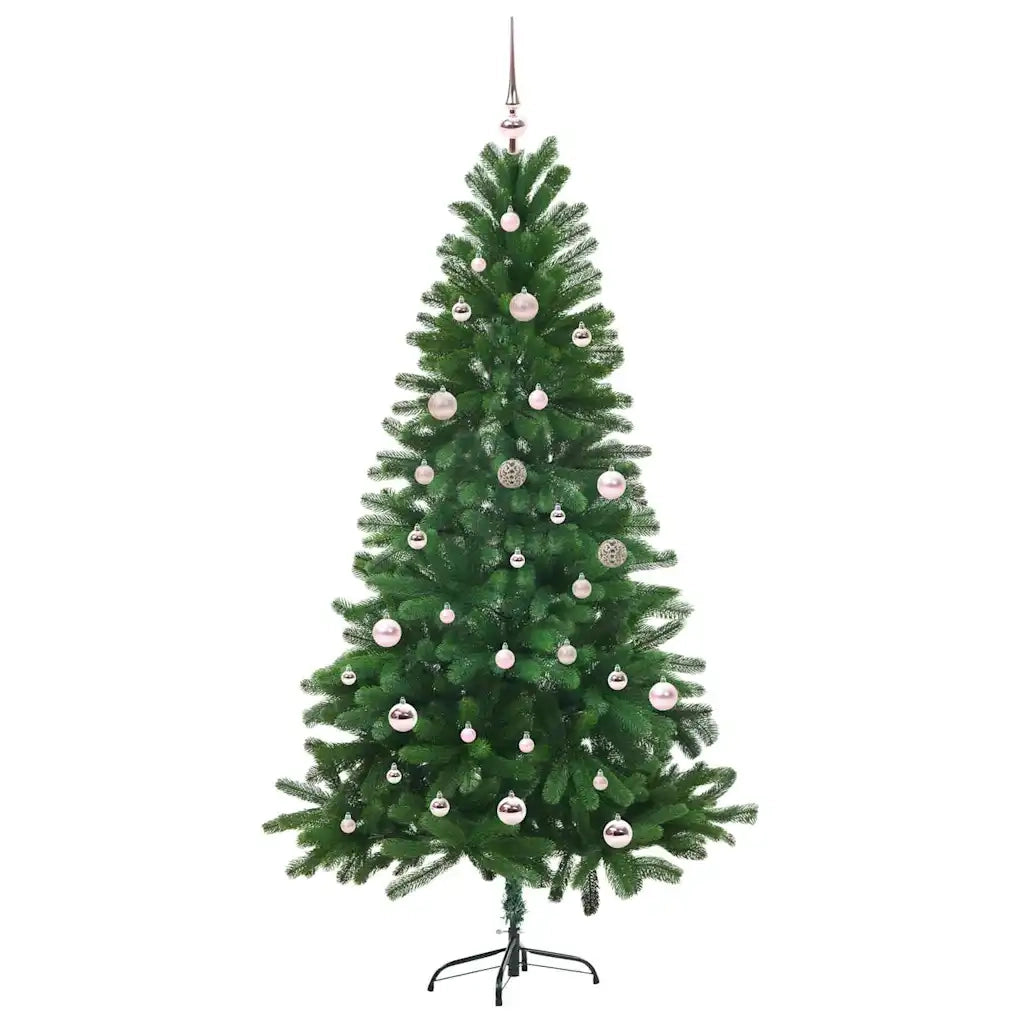 Albero di Natale | Decorazioni natalizie con 150 LED con supporto Verde 150 cm PE