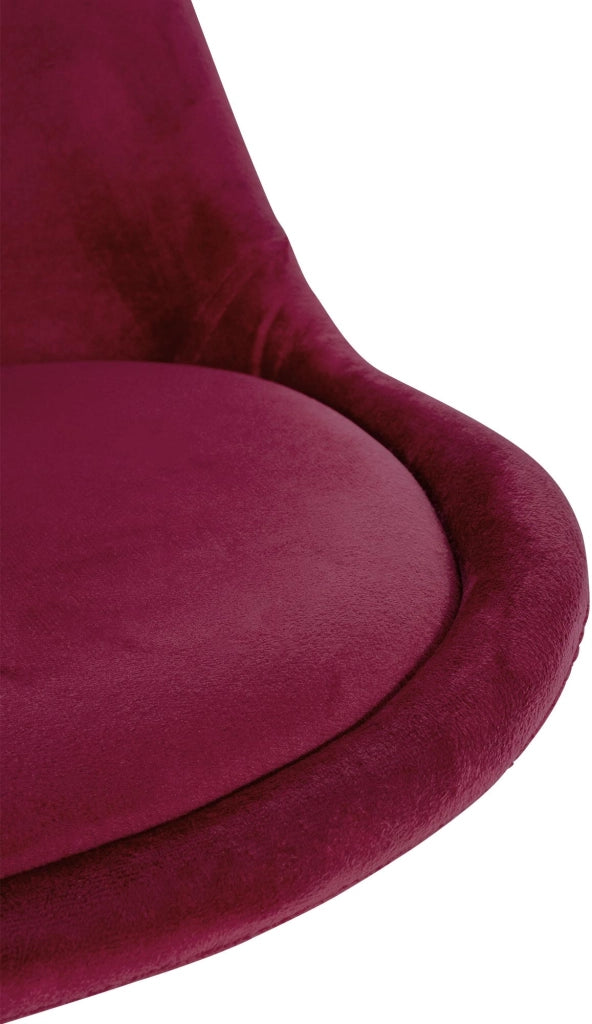 Sedia Sofia Velvet bordeauxrot,natura (rotondo)