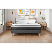 Pacchetto letto completo - Materasso 140x190cm + Box spring con doghe (in kit) + 2 cuscini + Piumino - Vital Care