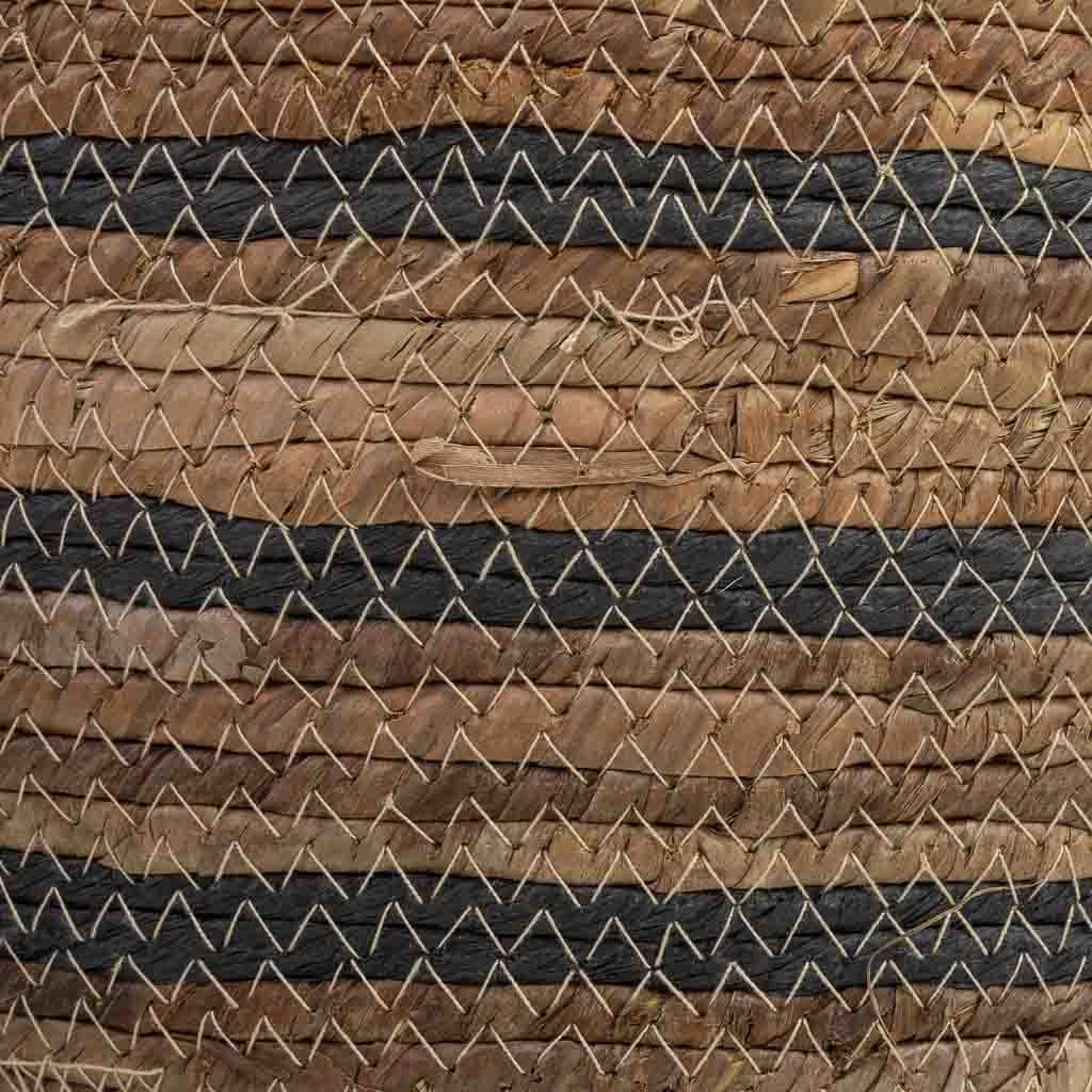 Cesto in fibra di foglie di banano e corda ritorta in carta D30x25,5