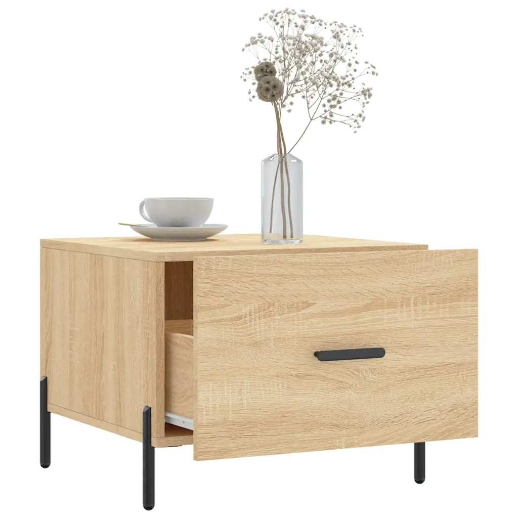 Tavolini Salotto 2pz Rovere Sonoma 50x50x40cm Legno Multistrato 829419