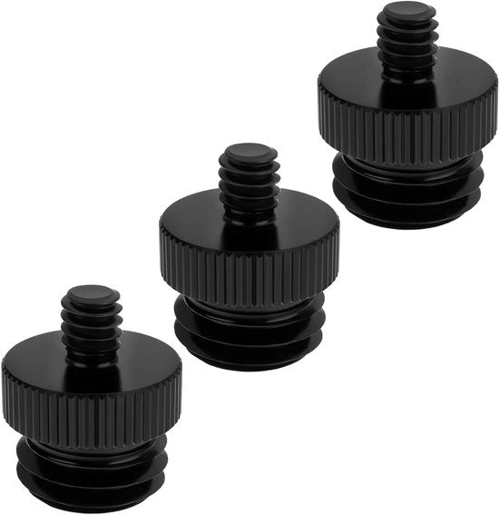 Convertitore a doppia faccia per camera e treppiede - Viti di montaggio standard - 3 pezzi