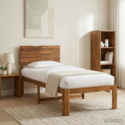 Letto Singolo con Testiera ROSTOCK Naturale 100 x 200 cm 903333