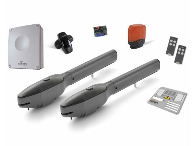 KIT COMPLETO PER CANCELLI A BATTENTE CARDIN KT-BLADE3 AUTOMAZIONE AUTOMATISMI