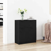 Credenza-Buffet-Armadio da cucina Rovere Nero 60 x 30 x 70 cm Legno multistrato 383017