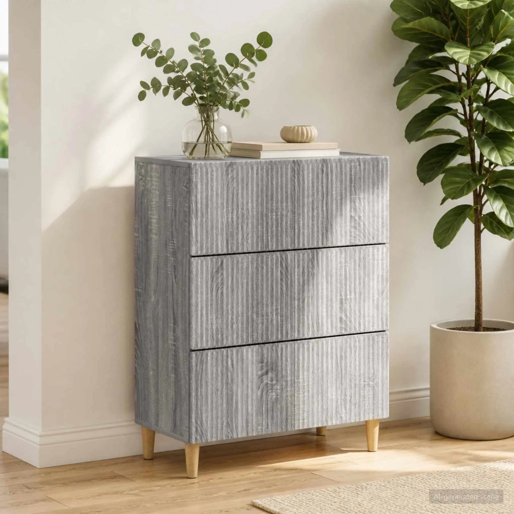 Mobile con Cassetti Grigio Sonoma 66 x 34,5 x 90 cm 894611