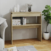 Tavolino Consolle Rovere Sonoma 80x30x80cm in Legno Multistrato 808317