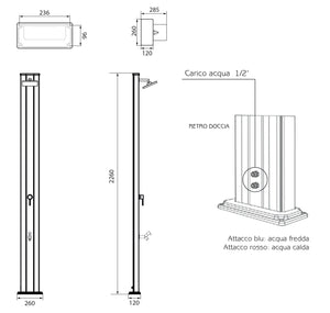 Doccia da Giardino Miscelatore Arkema Spring S Oro Van Gogh