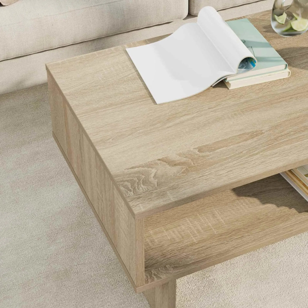 Tavolino da salotto | Tavolino da caff¨¨ | Tavolino da Soggiorno Rovere Sonoma 80 x 46 x 35 cm