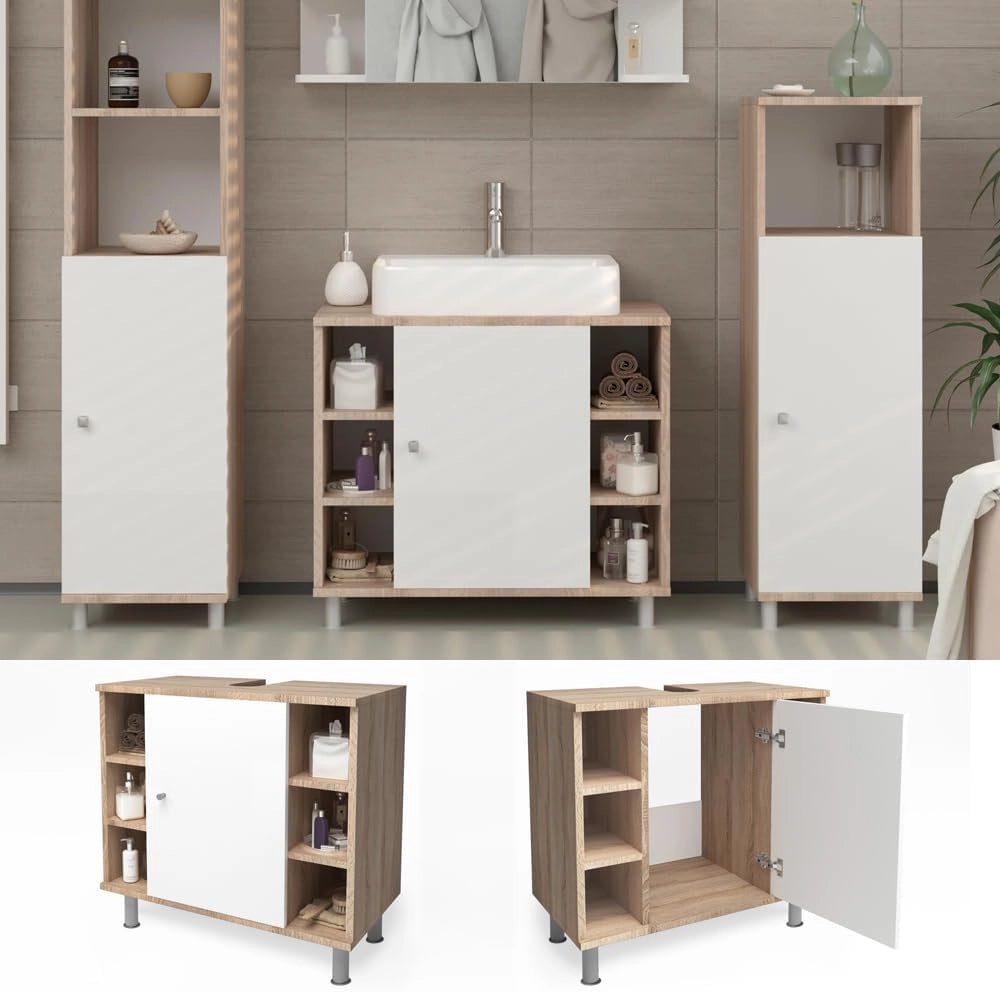 Mobile lavabo Vicco Mobile bagno Fynn in rovere mobile bagno sonoma Mobili bagno