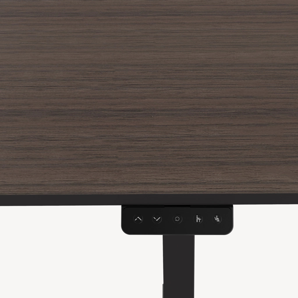 Scrivania 'Stryn' Regolabile in Altezza con Sollevamento Elettrico 160 x 60-75 Effetto Noce - pro.tec