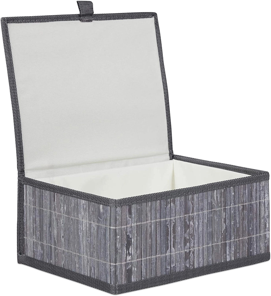Set di 3 cestini decorativi in ​​bambù grigio 13_0002491_4